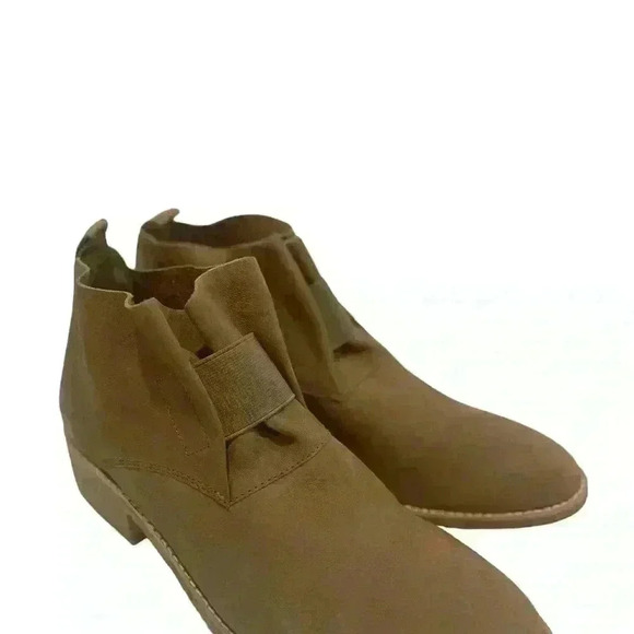 Eileen Fisher Women’s Tan Leather Pull On Ankle Boots Booties Shoes Size 10 - Picture 7 of 11